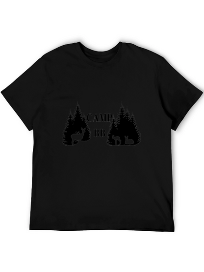 Camiseta Negra Camp BB Estilo Bosque