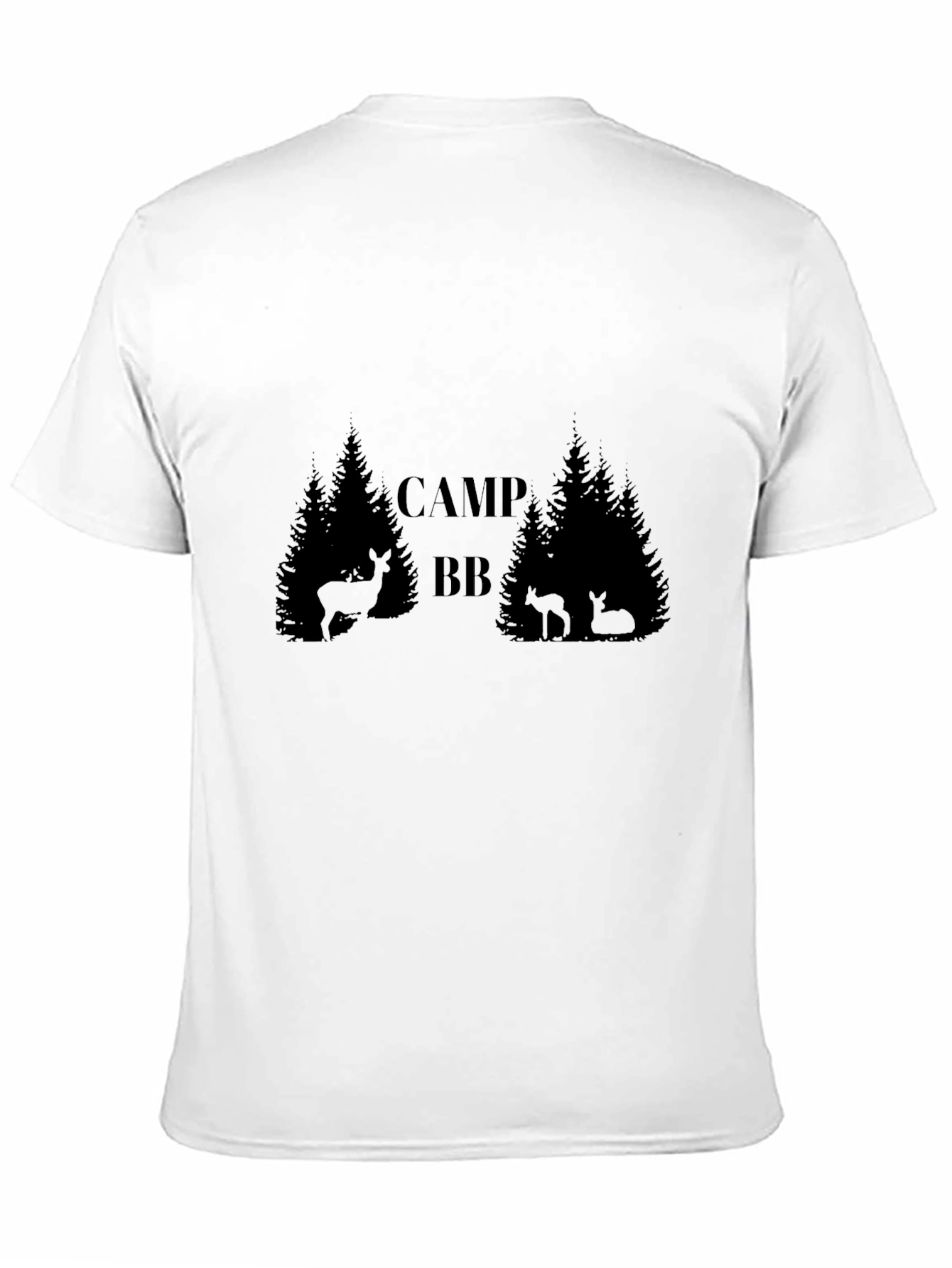 Camiseta Negra Camp BB Estilo Bosque