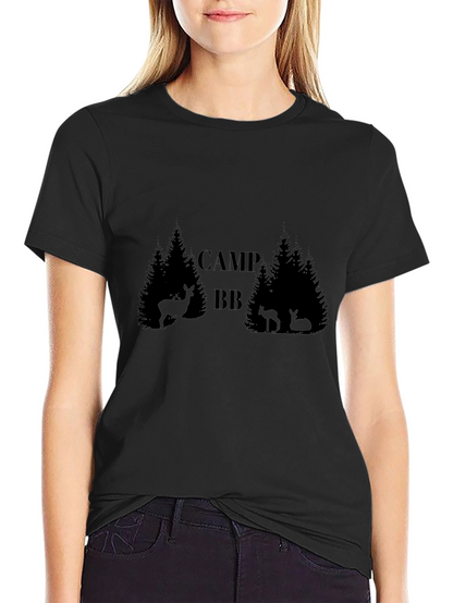 Camiseta Negra Camp BB Estilo Bosque