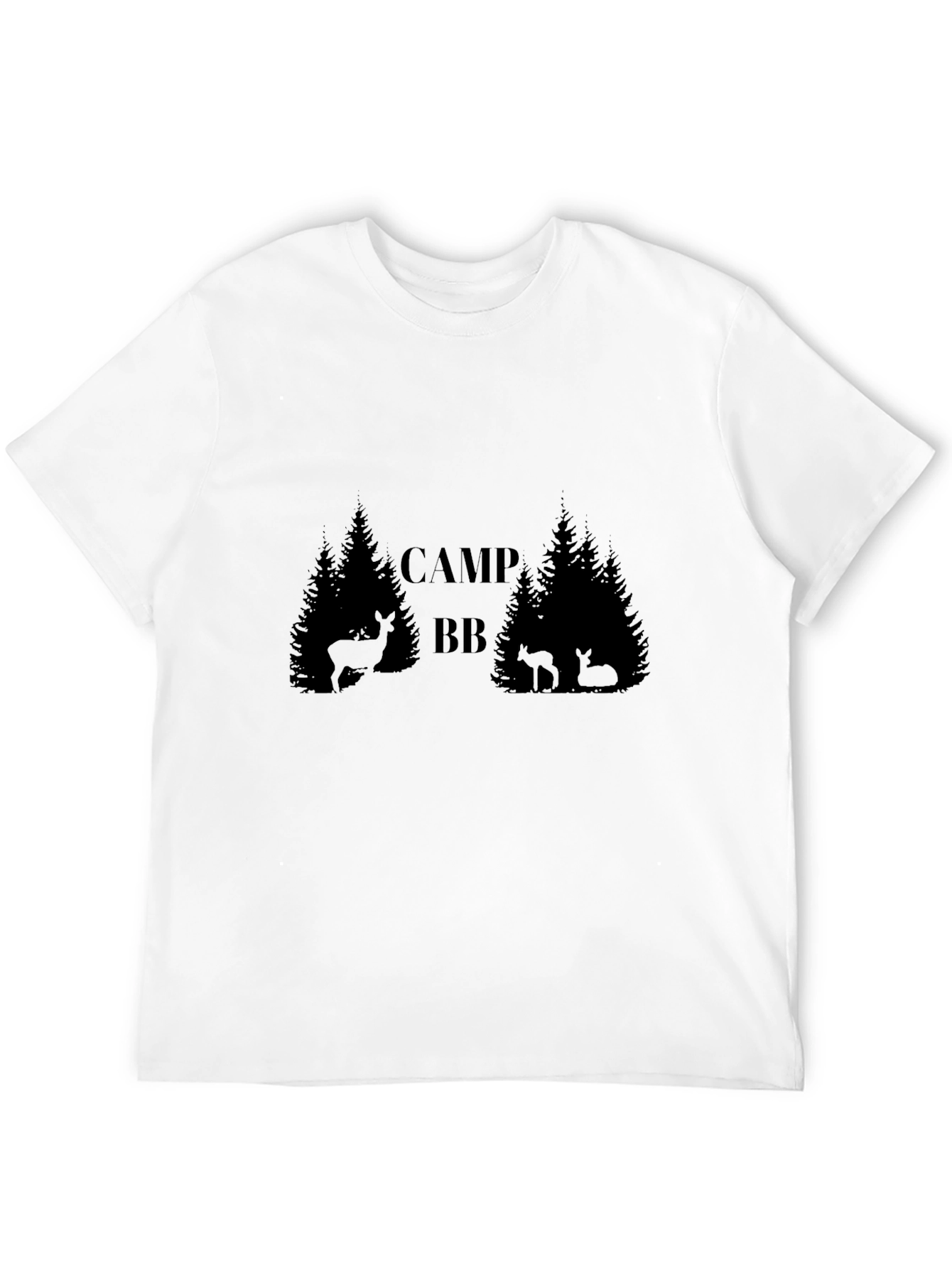Camiseta Negra Camp BB Estilo Bosque