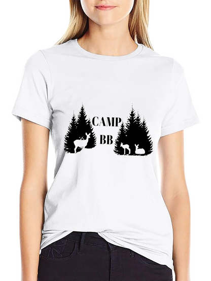 Camiseta Negra Camp BB Estilo Bosque