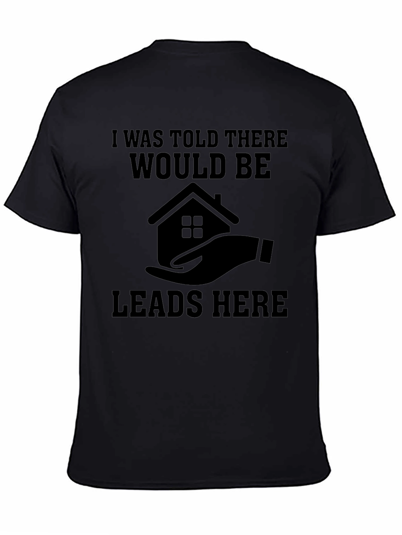 Camiseta Negra: ¡Leads Aquí!