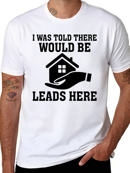 Camiseta Negra: ¡Leads Aquí!