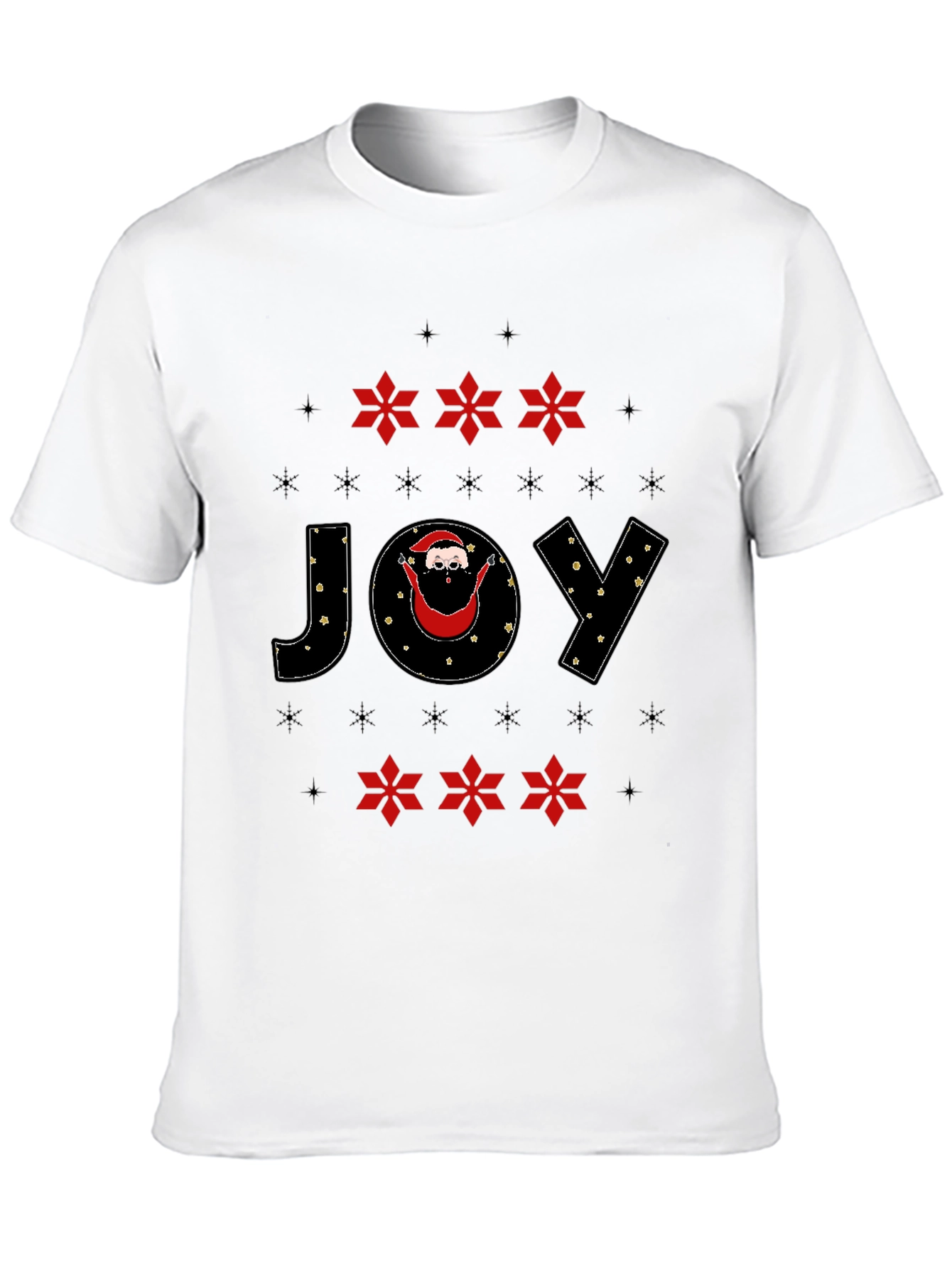 Camiseta Navideña Alegría Santa Claus