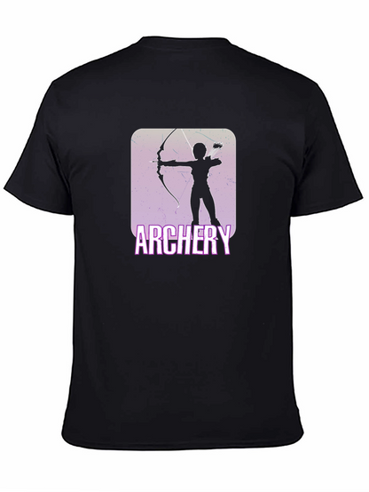 Camiseta Negra con Diseño de Arquero