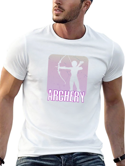 Camiseta Negra con Diseño de Arquero