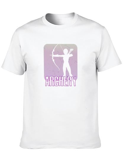 Camiseta Negra con Diseño de Arquero