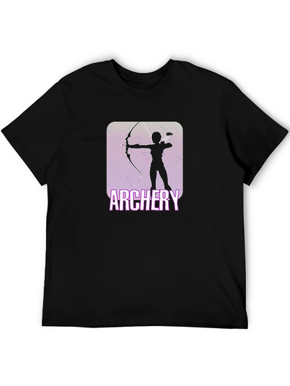 Camiseta Negra con Diseño de Arquero