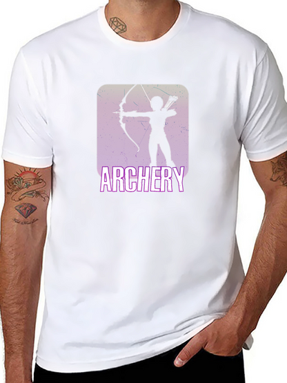 Camiseta Negra con Diseño de Arquero