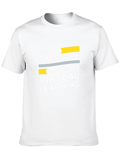 Camiseta Negra: ¡Hola Aula Adiós Aprendizaje Virtual!
