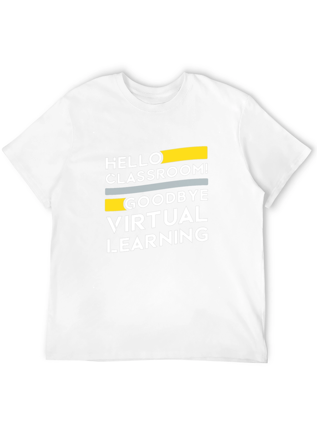 Camiseta Negra: ¡Hola Aula Adiós Aprendizaje Virtual!