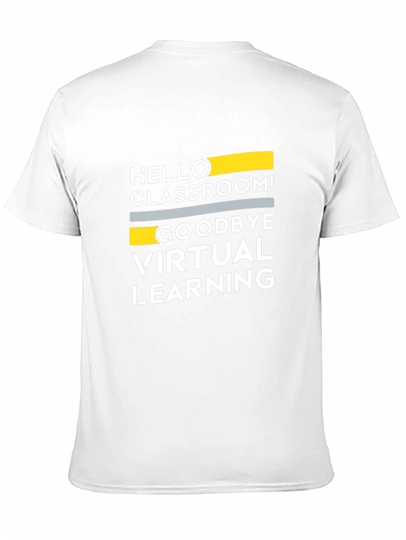 Camiseta Negra: ¡Hola Aula Adiós Aprendizaje Virtual!