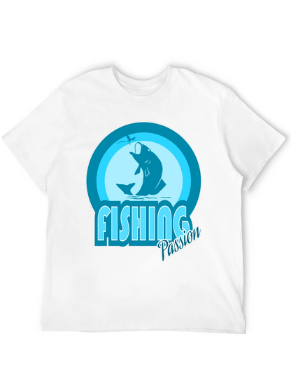 Camiseta Negra con Diseño de Pesca Passion
