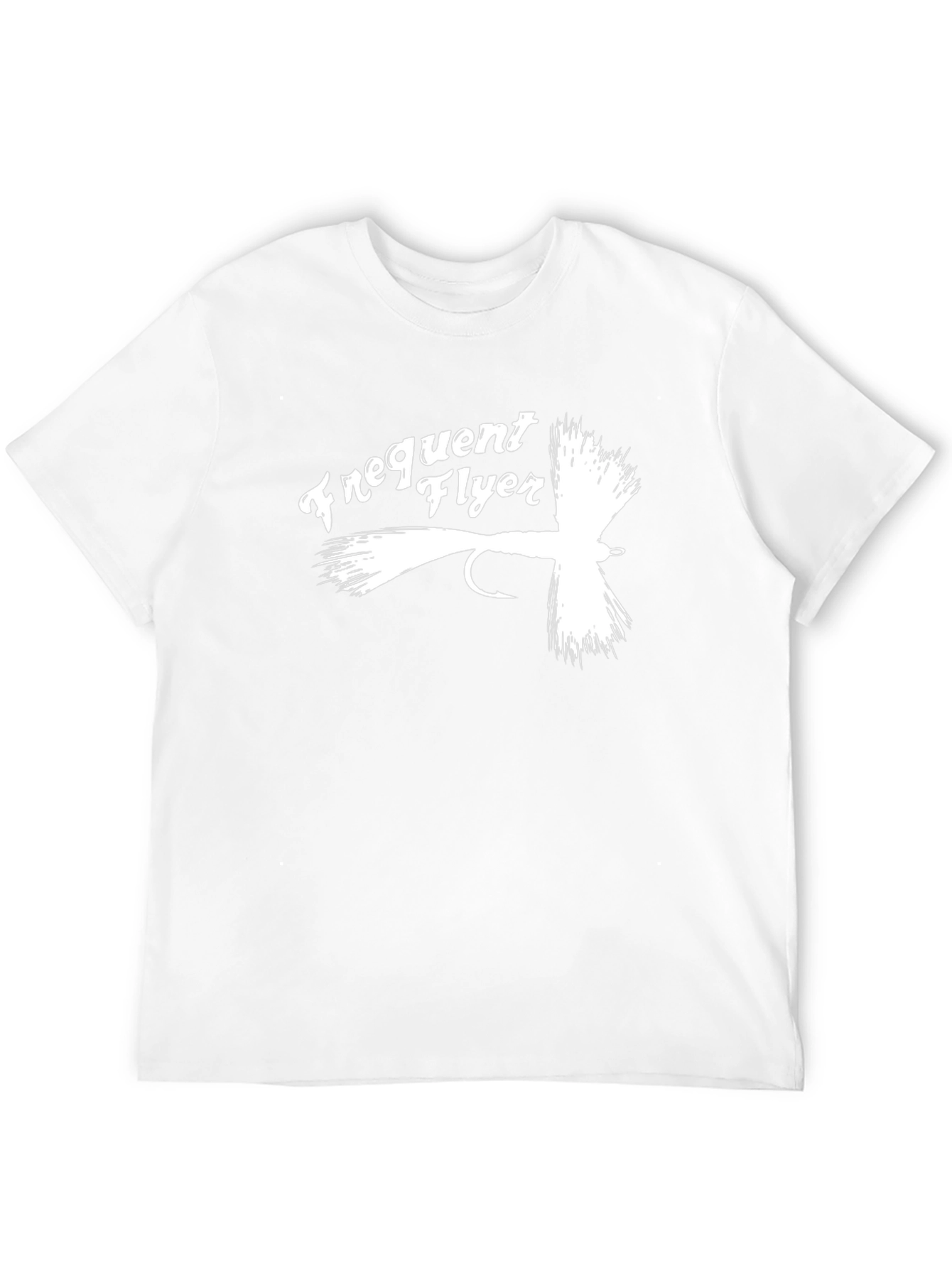 Camiseta Negra Frequent Flyer para Pescadores
