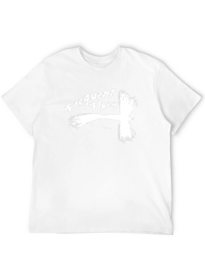 Camiseta Negra Frequent Flyer para Pescadores