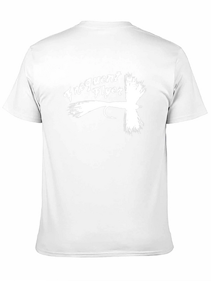Camiseta Negra Frequent Flyer para Pescadores