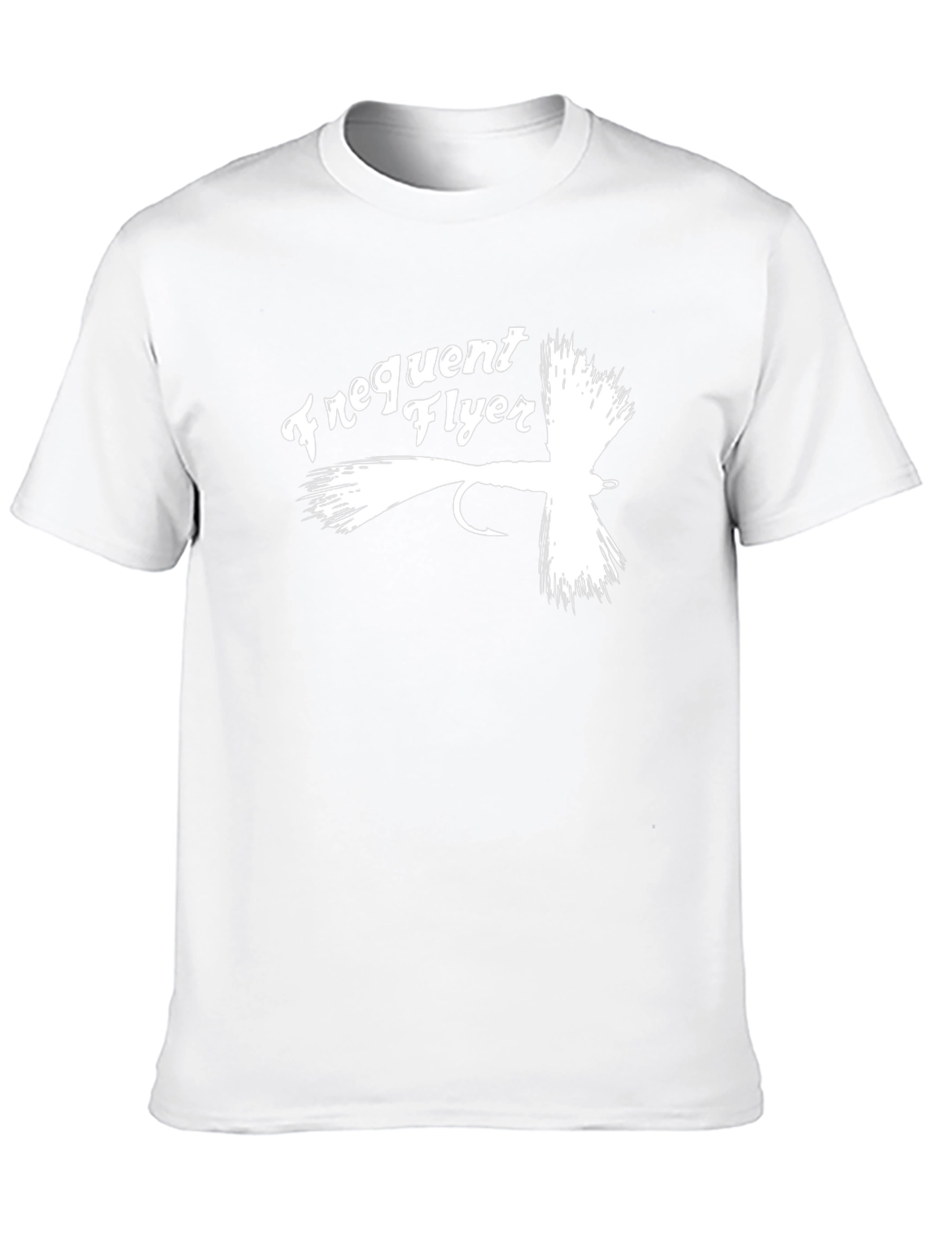 Camiseta Negra Frequent Flyer para Pescadores