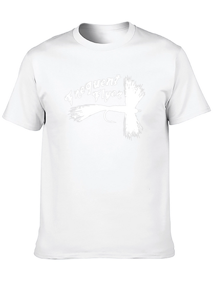 Camiseta Negra Frequent Flyer para Pescadores