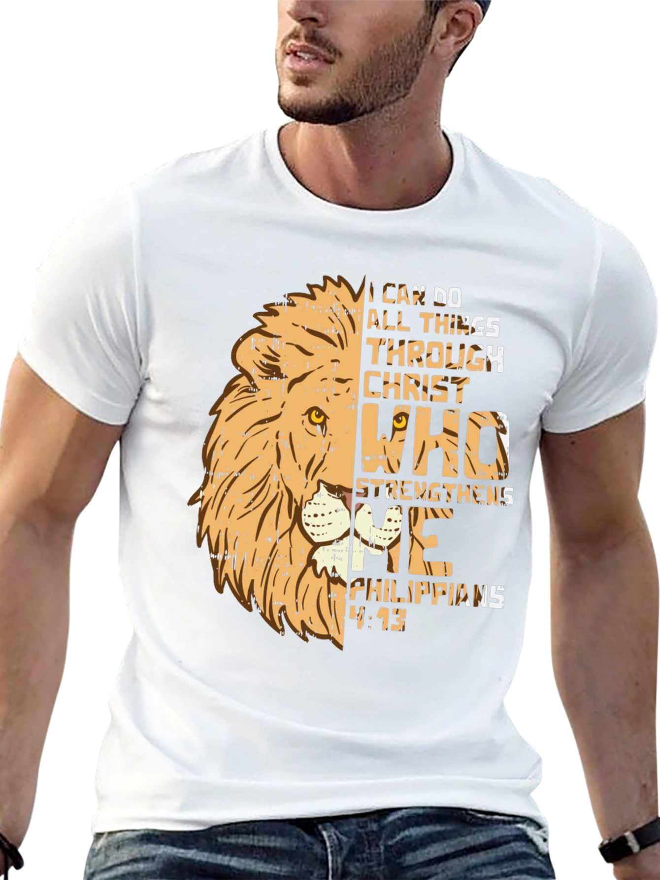 Camiseta Cristiana León: Todo lo puedo en Cristo