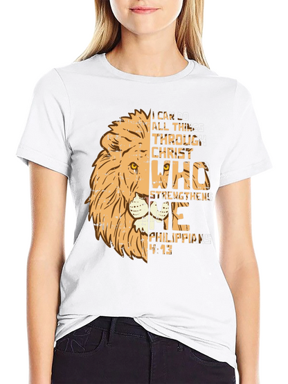 Camiseta Cristiana León: Todo lo puedo en Cristo
