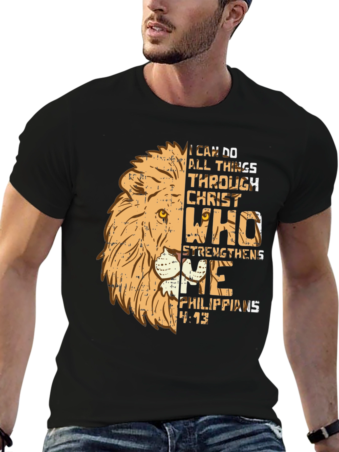 Camiseta Cristiana León: Todo lo puedo en Cristo