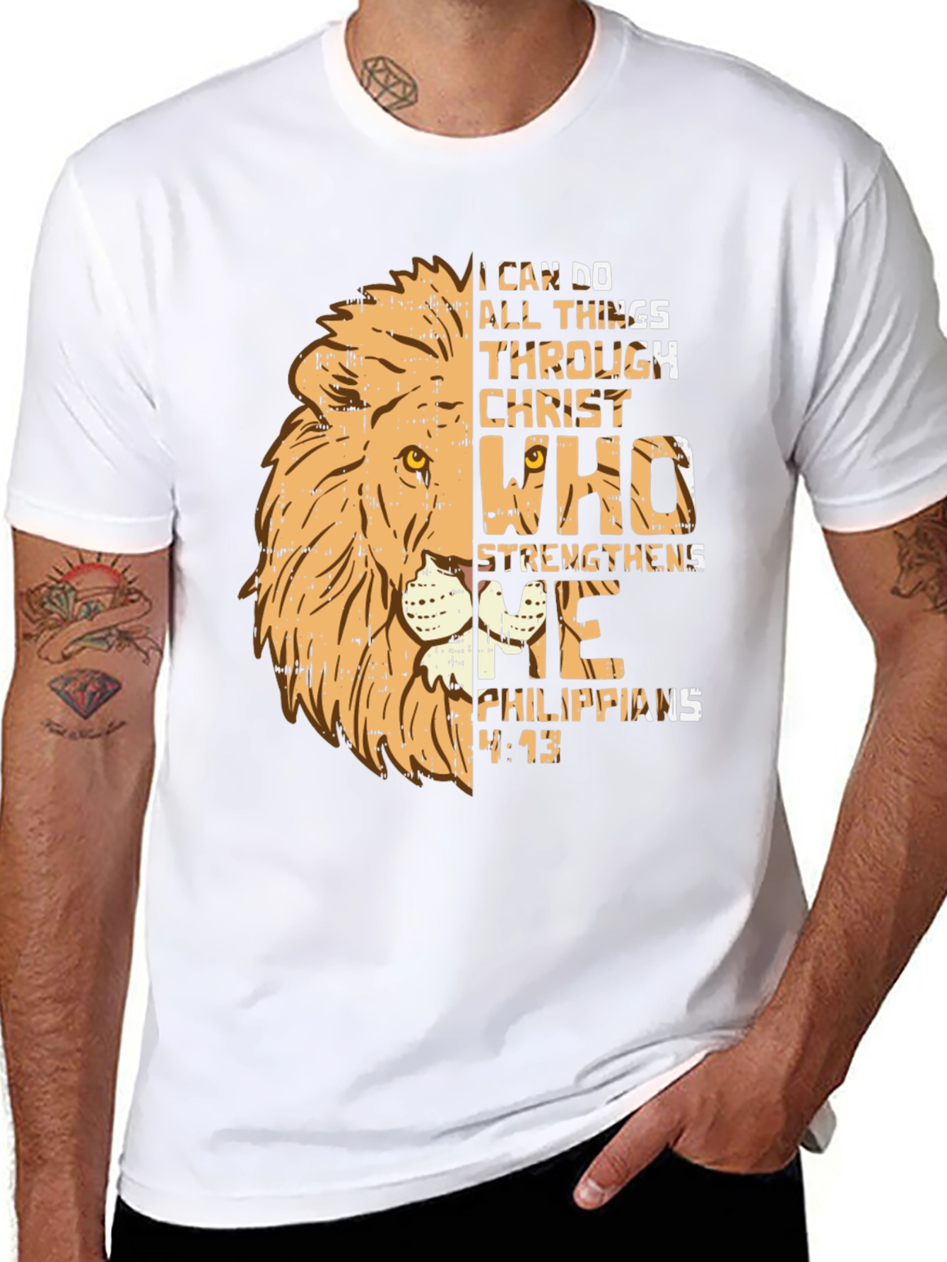 Camiseta Cristiana León: Todo lo puedo en Cristo