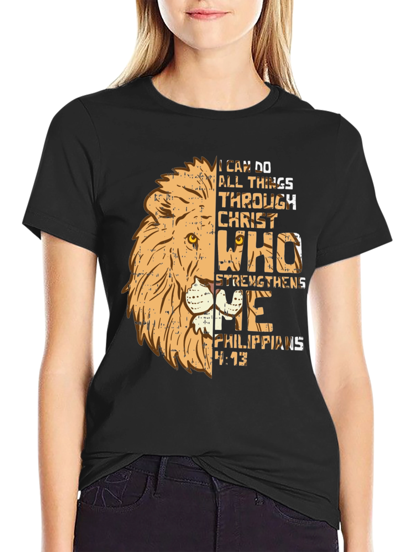 Camiseta Cristiana León: Todo lo puedo en Cristo