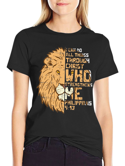 Camiseta Cristiana León: Todo lo puedo en Cristo
