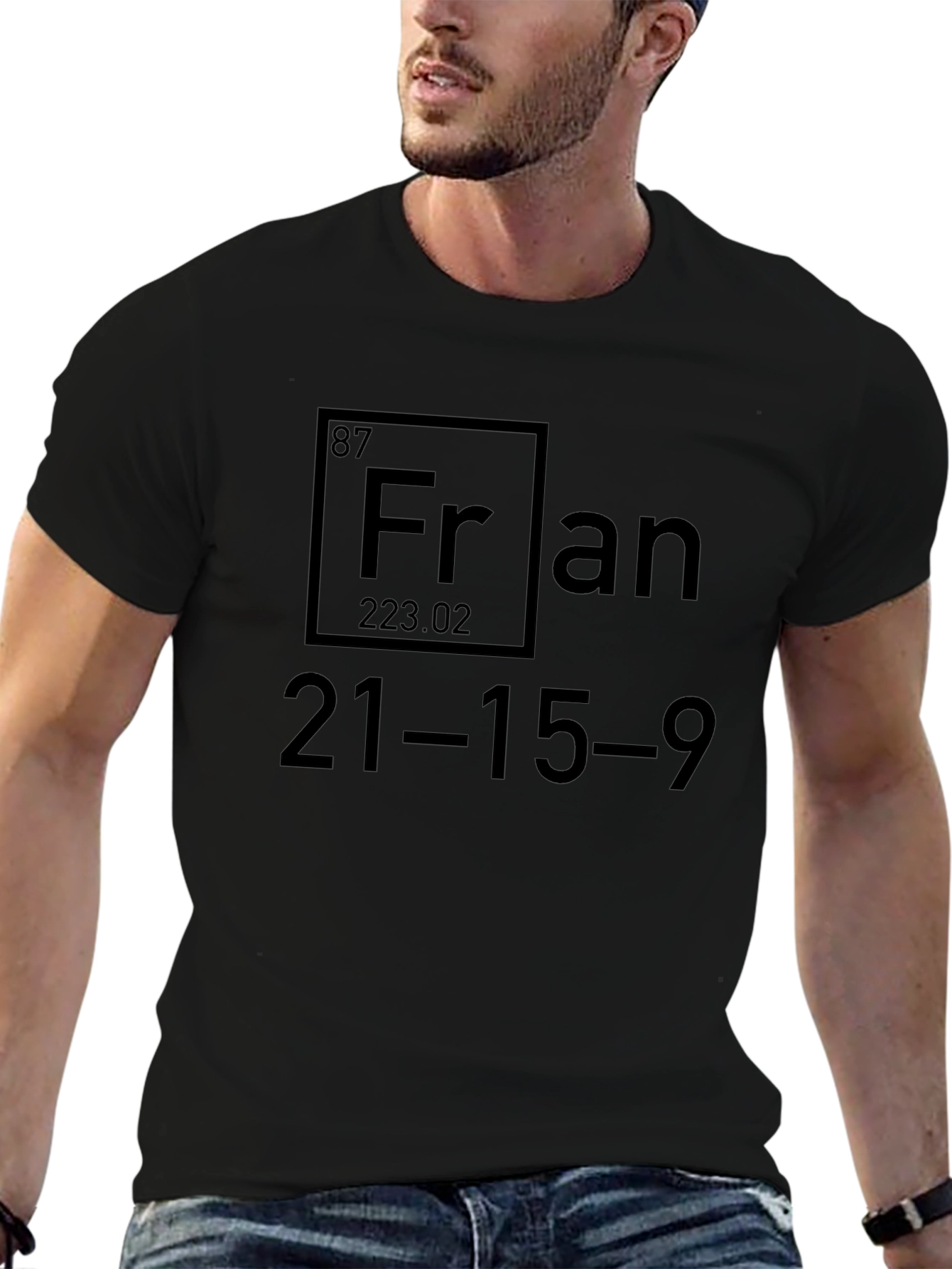 Camiseta Negra Fran: Elemento de Estilo Personalizado