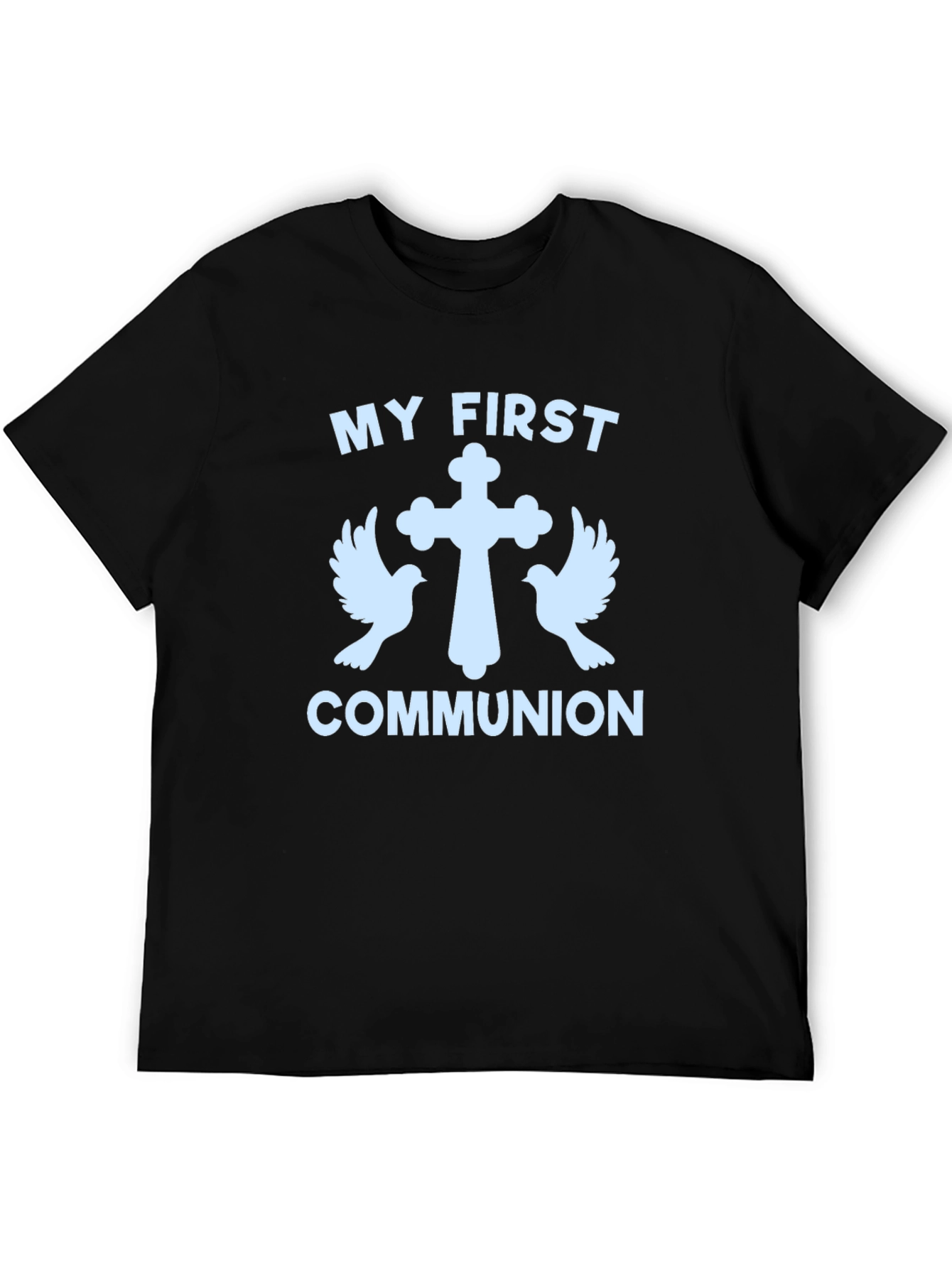 Camiseta Primera Comunión con Cruz y Palomas