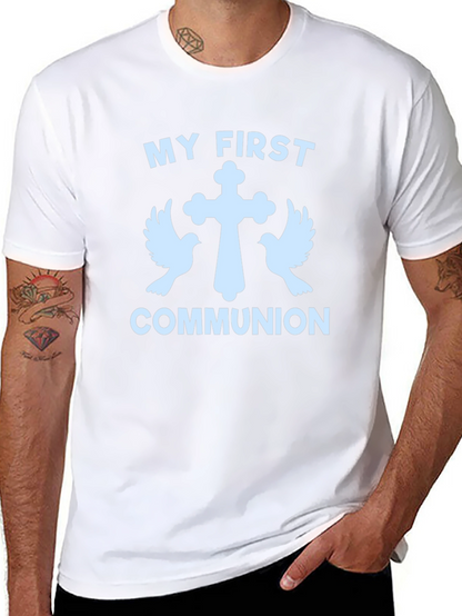Camiseta Primera Comunión con Cruz y Palomas