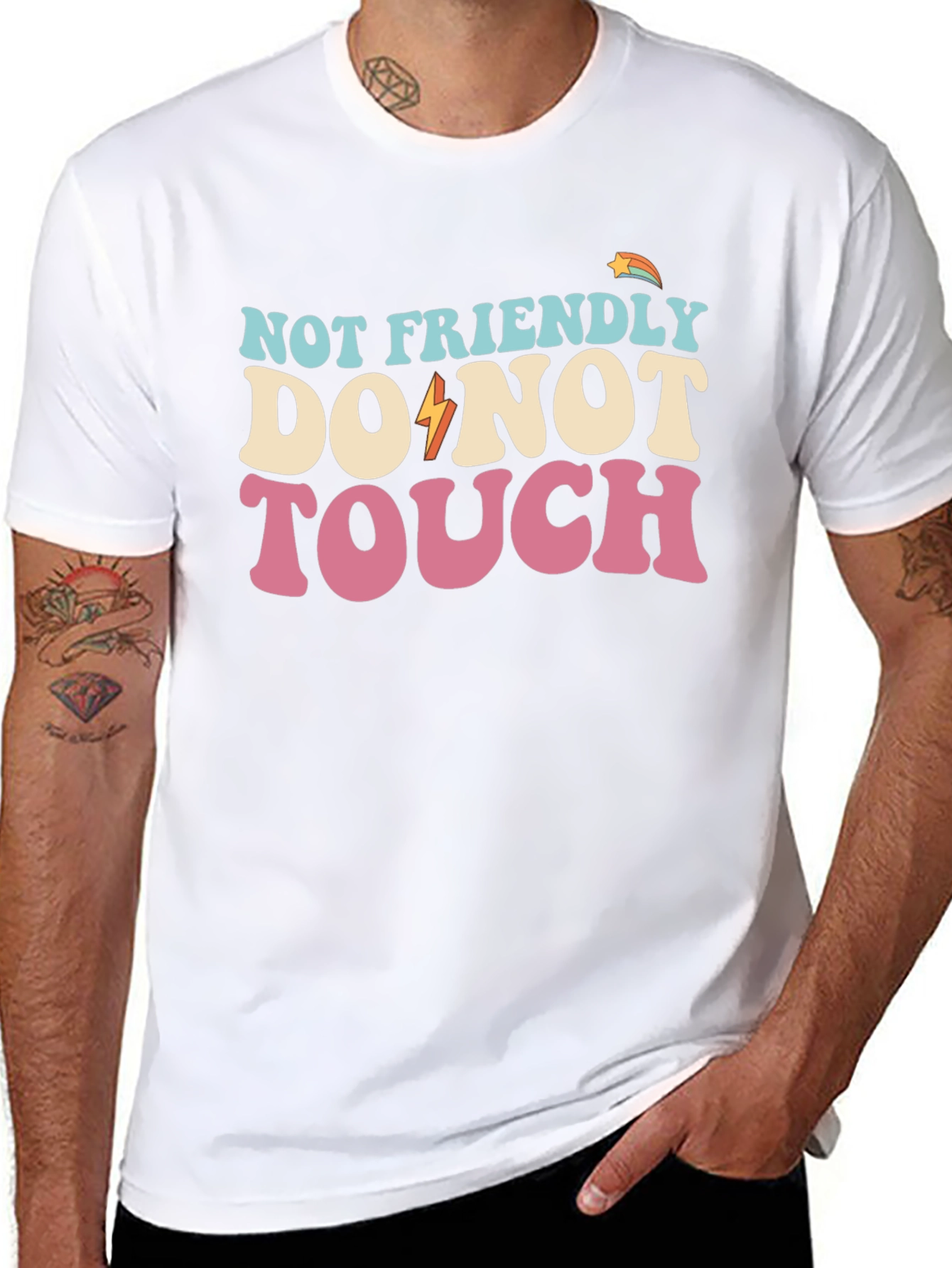 Camiseta No Amigable con Diseño Retro