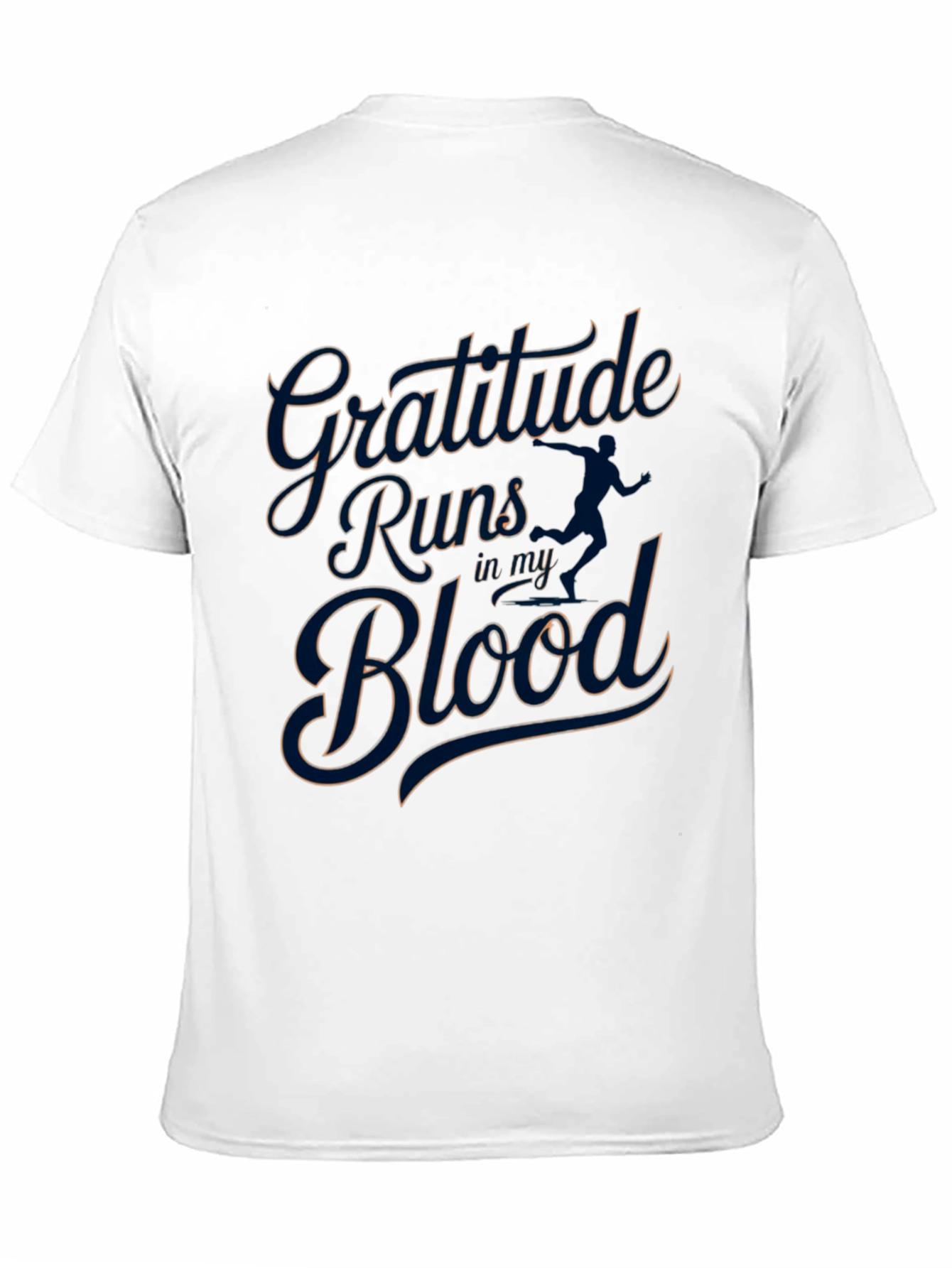 Camiseta Negra Gratitude Runs in my Blood