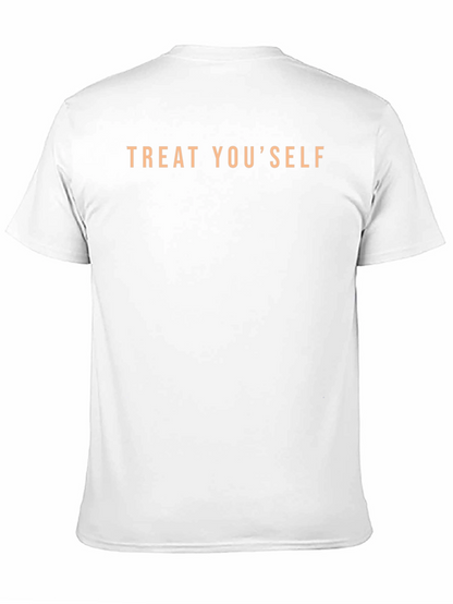 Camiseta Negra Treat YouSelf Casual y Cómoda
