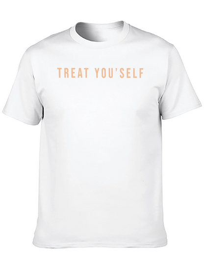 Camiseta Negra Treat YouSelf Casual y Cómoda