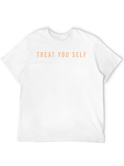 Camiseta Negra Treat YouSelf Casual y Cómoda
