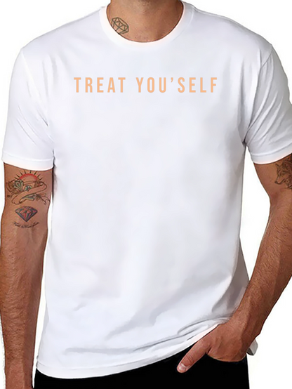 Camiseta Negra Treat YouSelf Casual y Cómoda