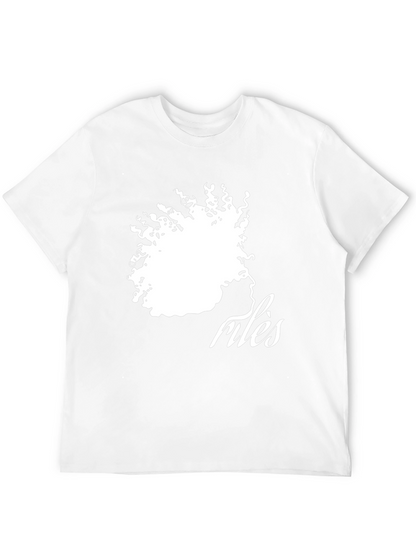 Camiseta Negra con Diseño Abstracto de Rostro Femenino