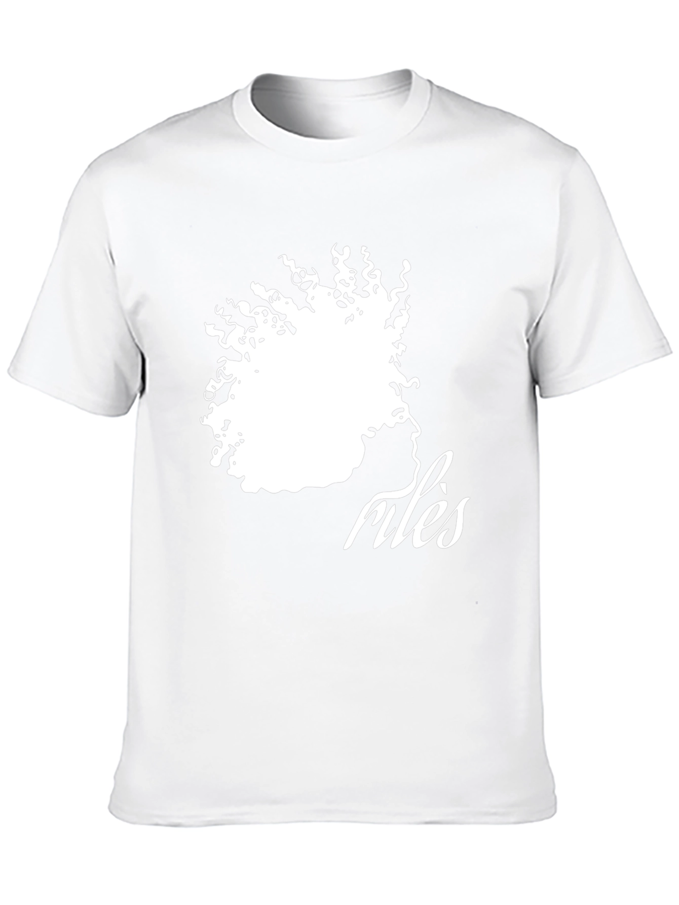Camiseta Negra con Diseño Abstracto de Rostro Femenino