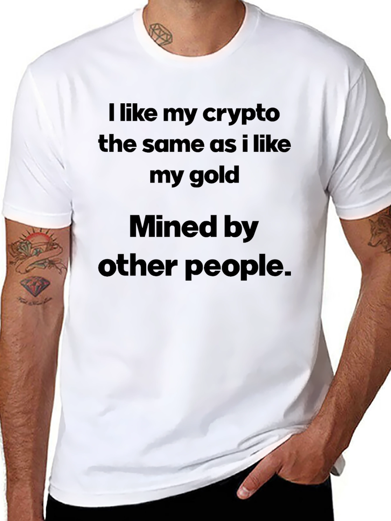 Camiseta Crypto/Oro Minada por Otros