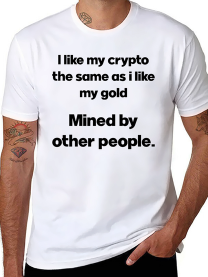 Camiseta Crypto/Oro Minada por Otros