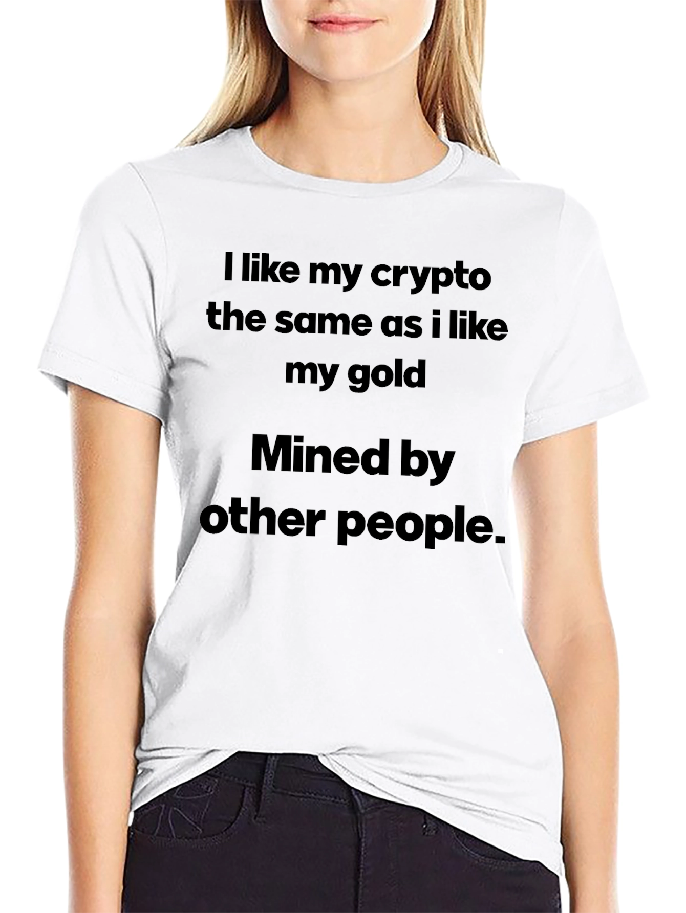 Camiseta Crypto/Oro Minada por Otros