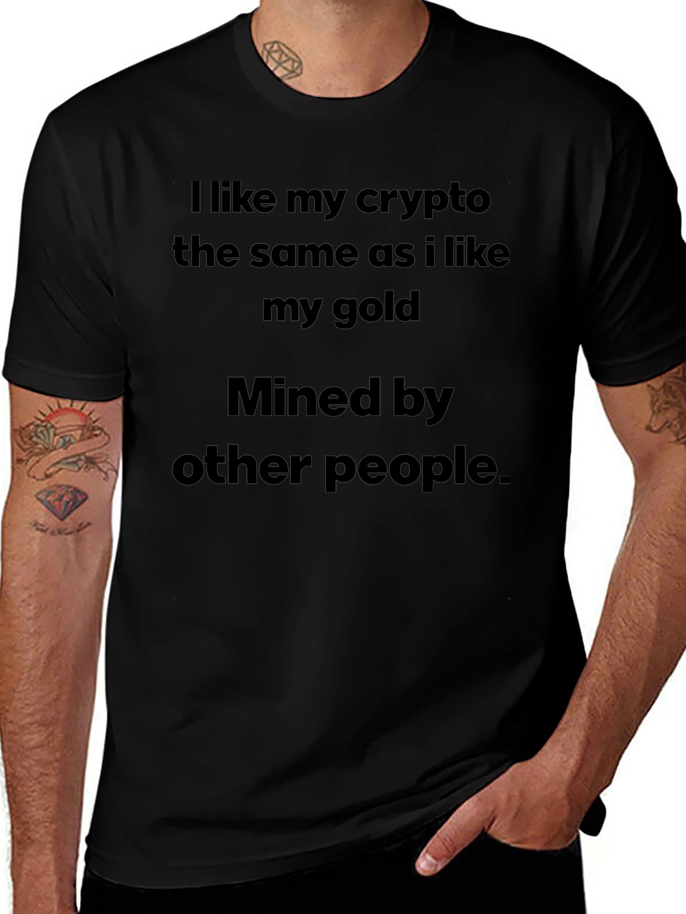 Camiseta Crypto/Oro Minada por Otros