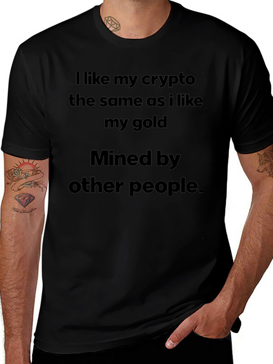 Camiseta Crypto/Oro Minada por Otros