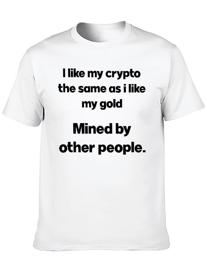 Camiseta Crypto/Oro Minada por Otros