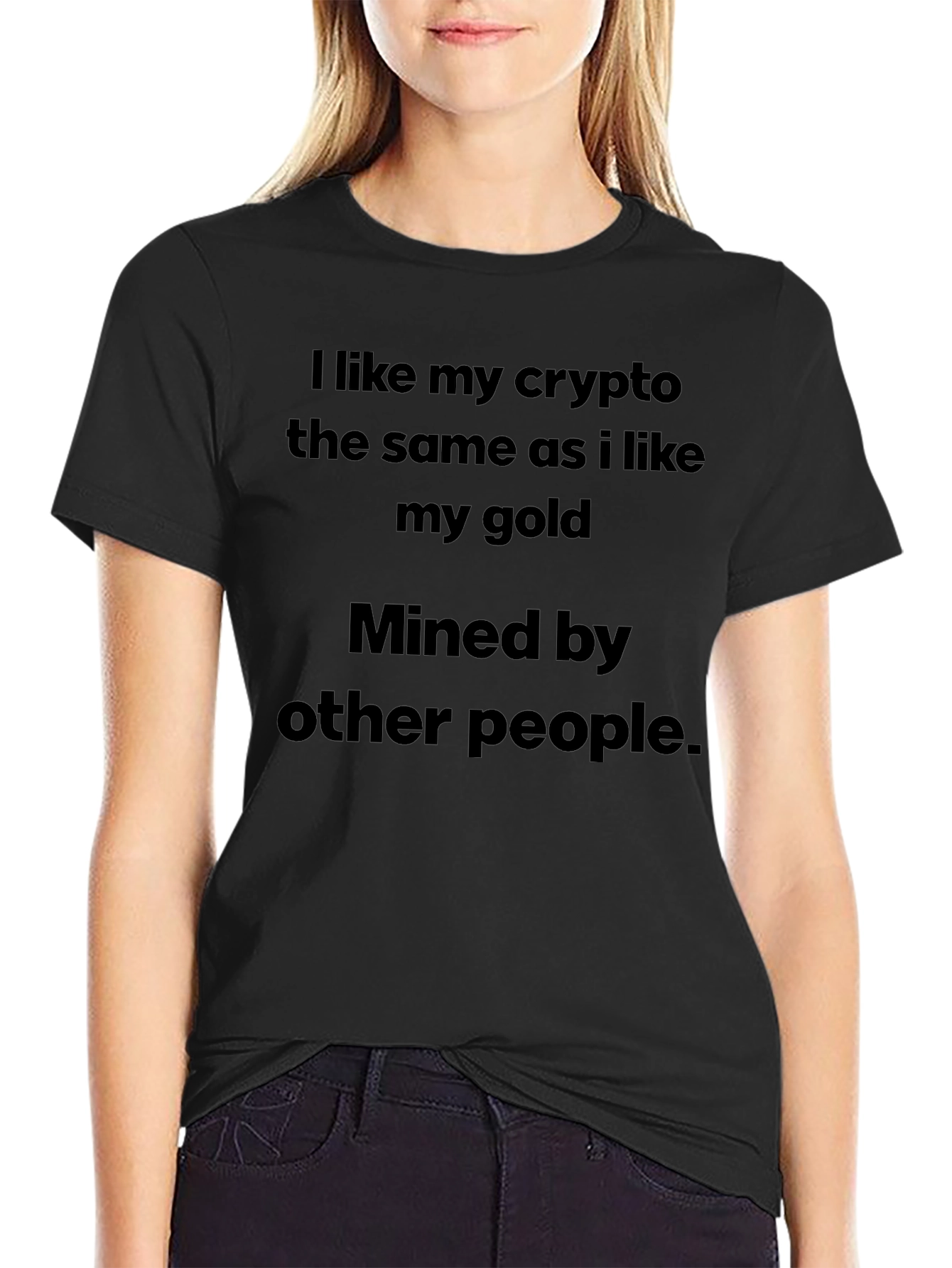 Camiseta Crypto/Oro Minada por Otros