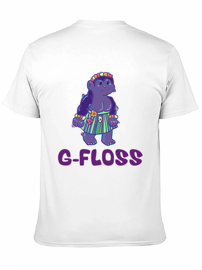 Camiseta Negra con Diseño Gracioso G-FLOSS