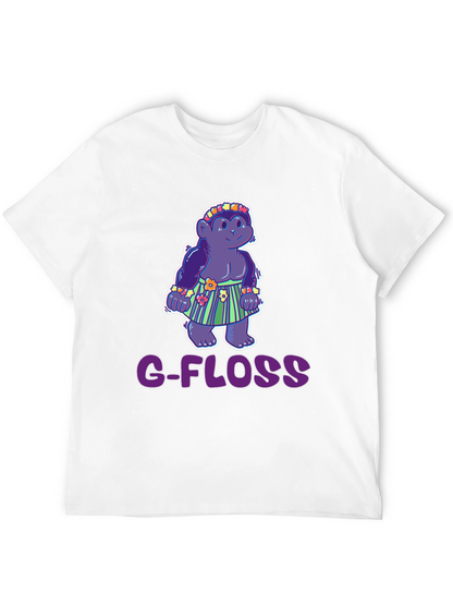 Camiseta Negra con Diseño Gracioso G-FLOSS