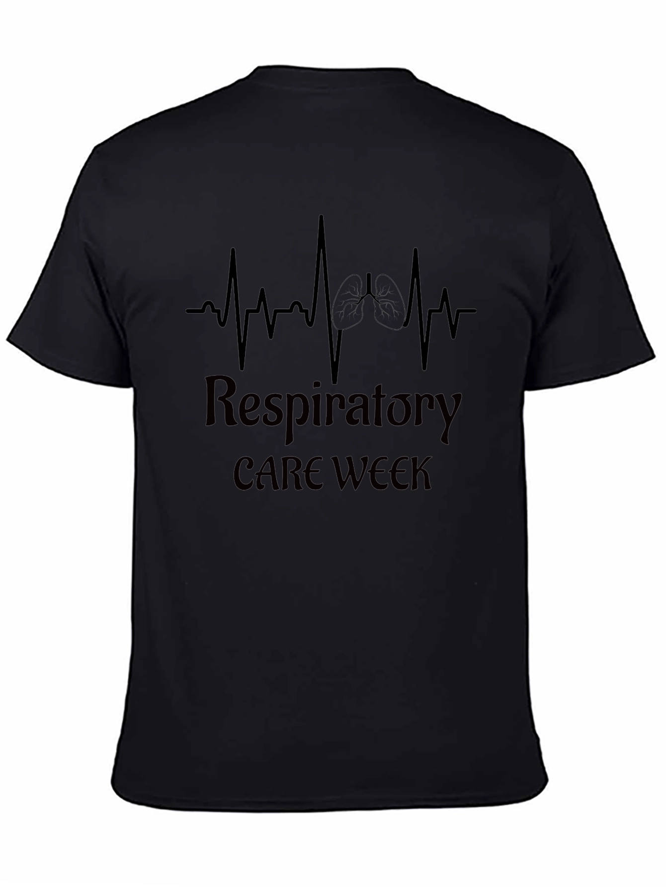 Camiseta Negra Semana del Cuidado Respiratorio