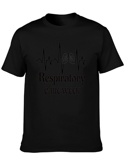 Camiseta Negra Semana del Cuidado Respiratorio